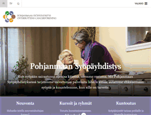 Tablet Screenshot of pohjanmaansyopayhdistys.fi